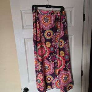 Floral Patterned Women's Skirt